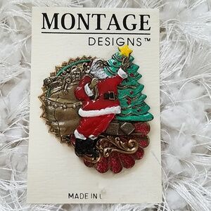 Christmas brooch, Montage Designs
